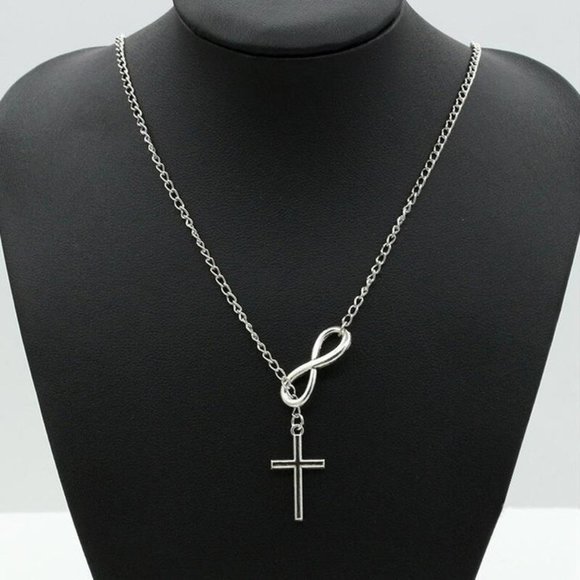Jewelry - 💎 NEW ❤️ Infinity Necklace Chain Luck Cross Pendant Bohemian